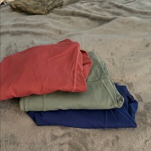 Victoria's Secret Leggings Trio - Red, Green, Blue